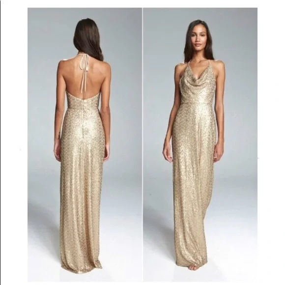 green emerald velvet dress Amsale Bridesmaid Dress Kairi GB304S Sienna